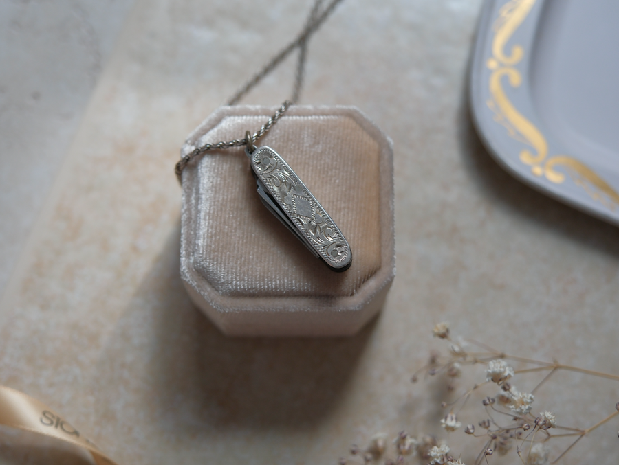 Domenico Sterling Silver Knife Necklace