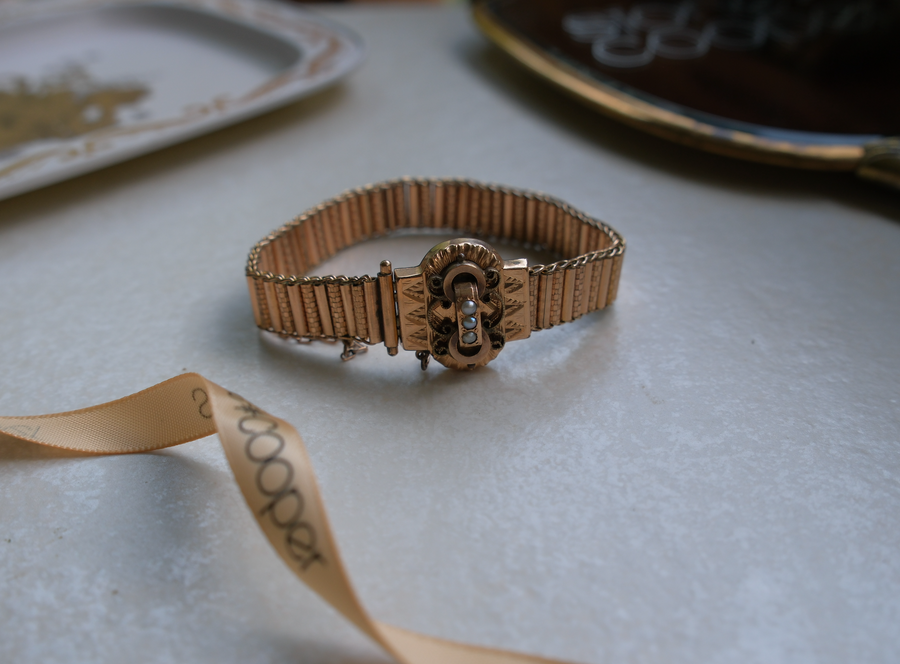 Virginia Gold Filled Seed Pearl Bracelet