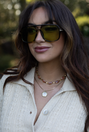 Simon Gold-filled Goldstone Necklace