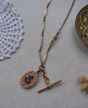 Gold-Filled 'AOUW' Fob Necklace