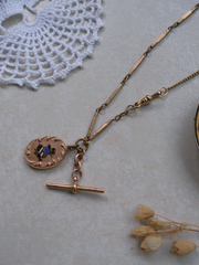 Gold-Filled 'AOUW' Fob Necklace