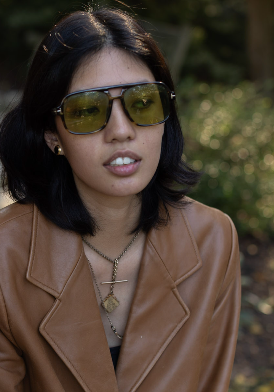 Etta Gold-Filled T-Bar, Locket Necklace