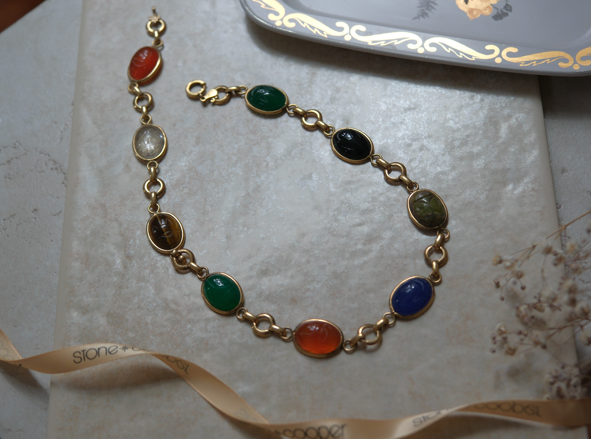 Suresh Gold-Filled Scarab Necklace