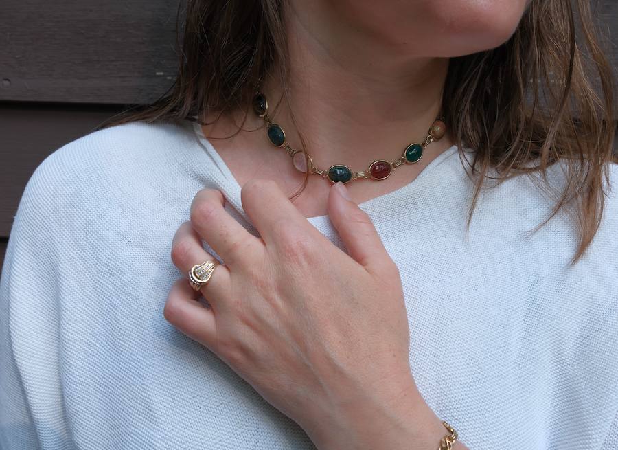 Reuben Gold-Filled Scarab Necklace