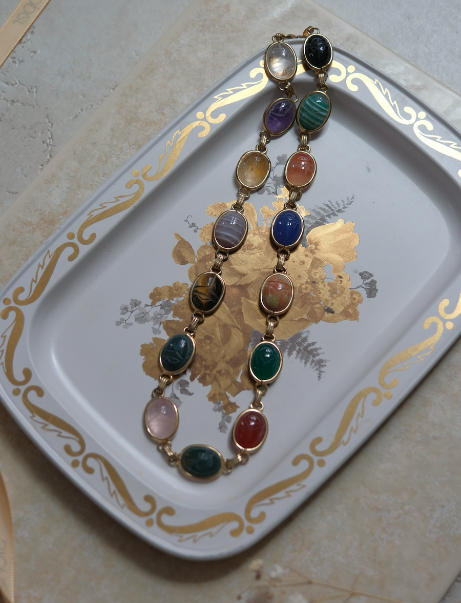 Reuben Gold-Filled Scarab Necklace