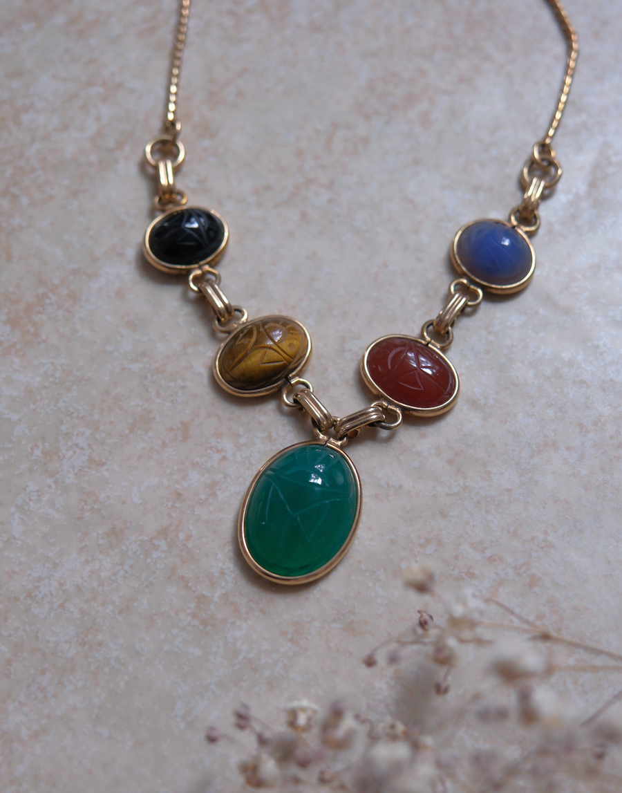 Layla Gold-Filled Scarab Lariat