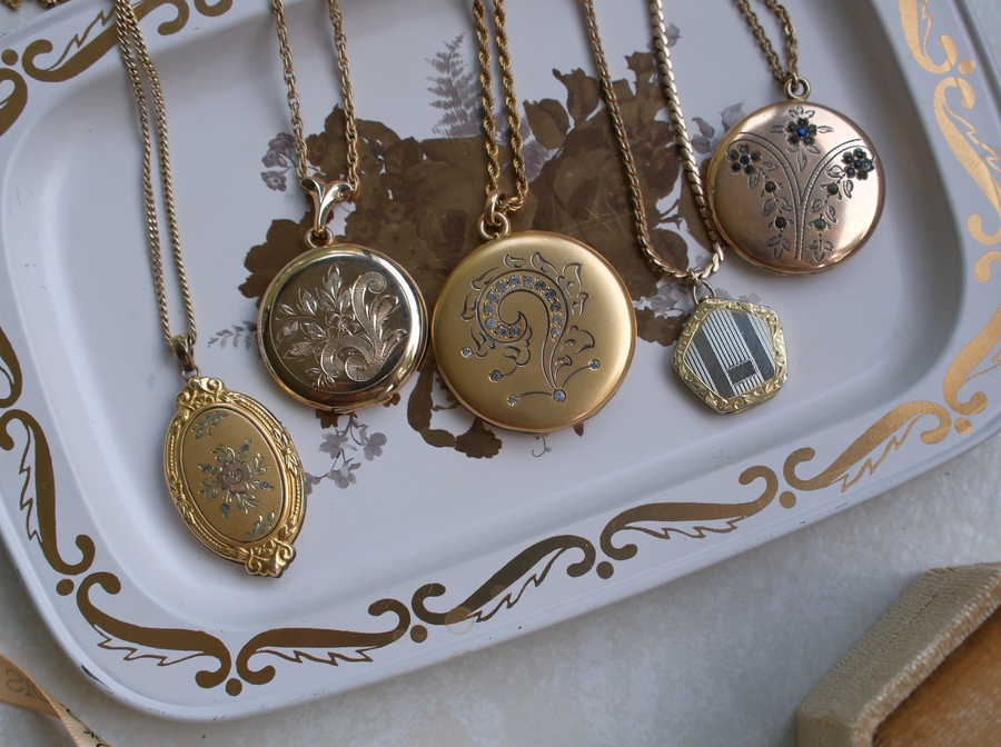 Sabina Gold-Filled Flower Locket