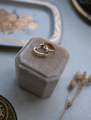 Peridot 14K Heart Huggies