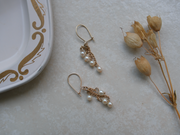 14K Doris Pearl Dangle Earrings