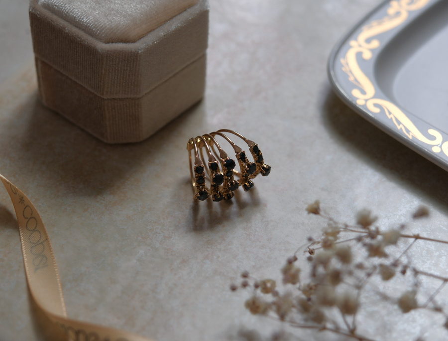 10K Sapphire Hinged Stacked Ring (6)