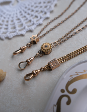 Dalia Pearl and Diamond Gold-Filled Lorgnette Chain