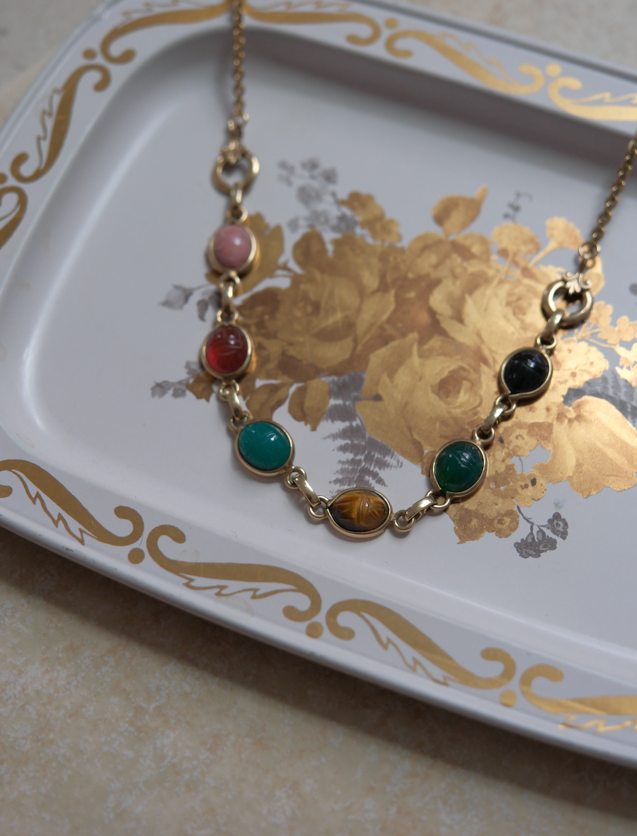 Frank Gold-Filled Scarab Necklace