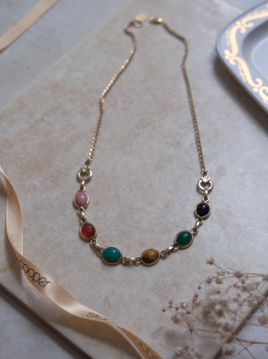 Frank Gold-Filled Scarab Necklace