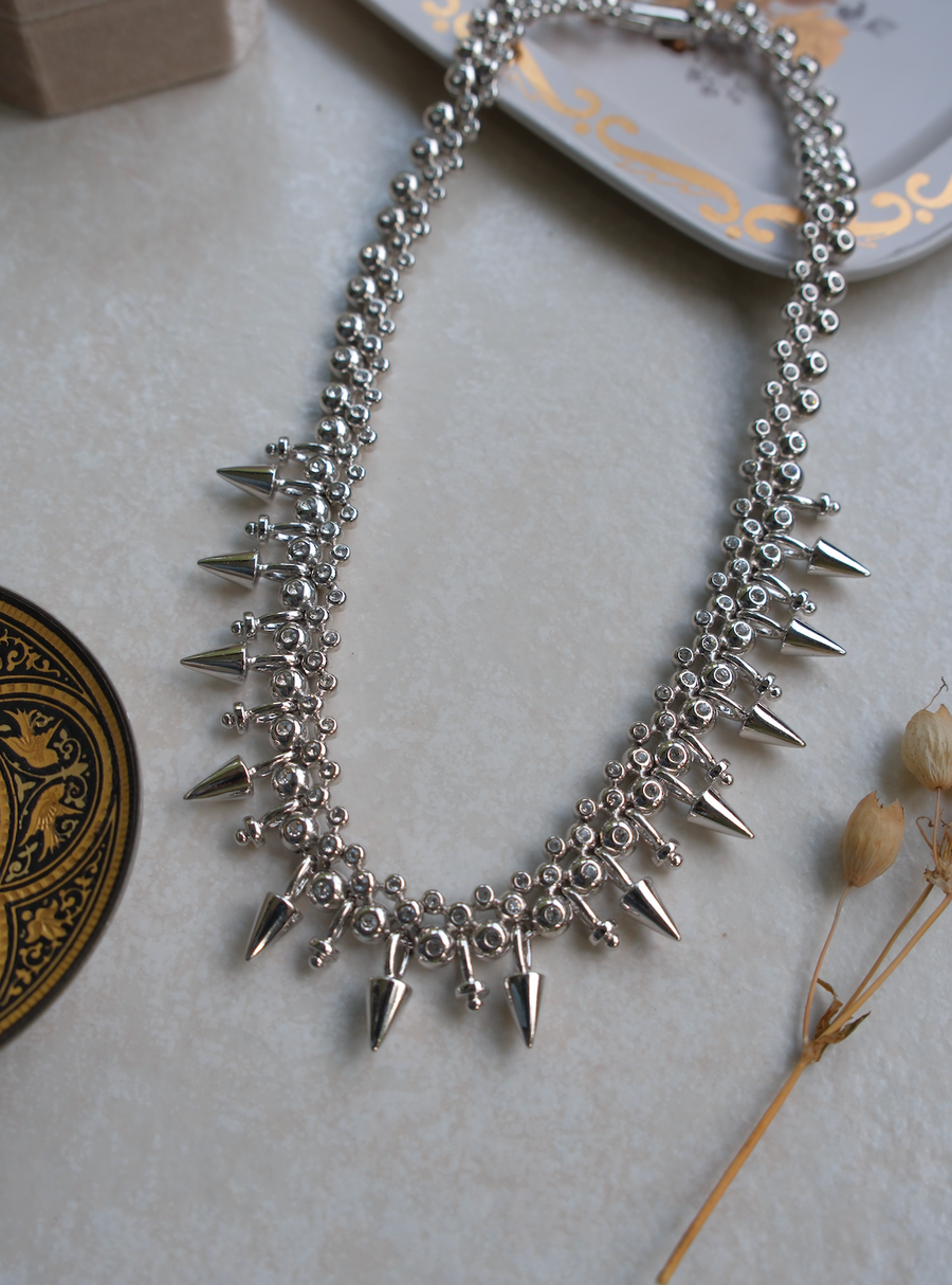 Vintage Cristalina Spike Necklace