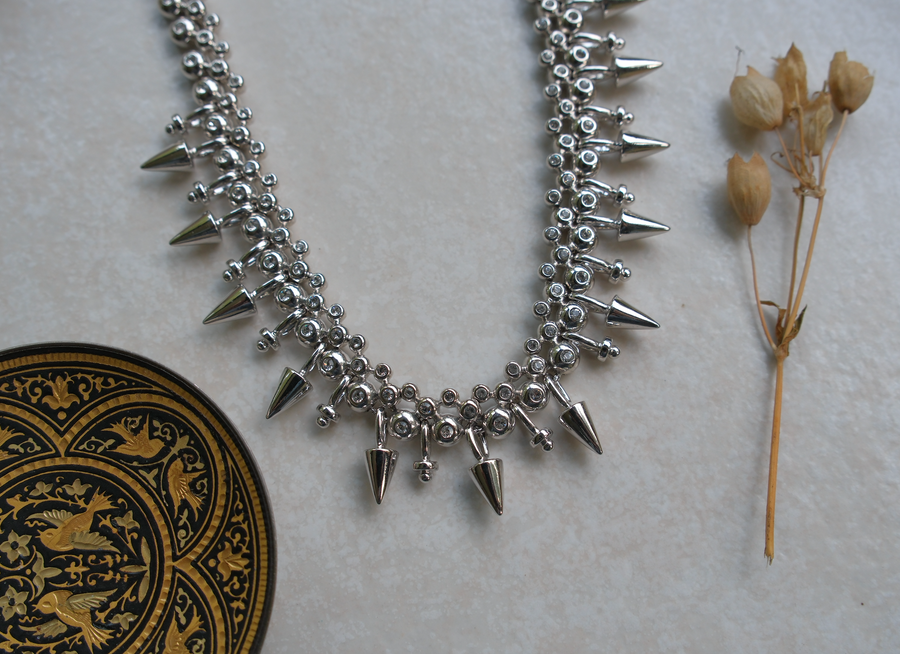 Vintage Cristalina Spike Necklace