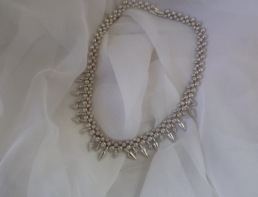 Vintage Cristalina Spike Necklace