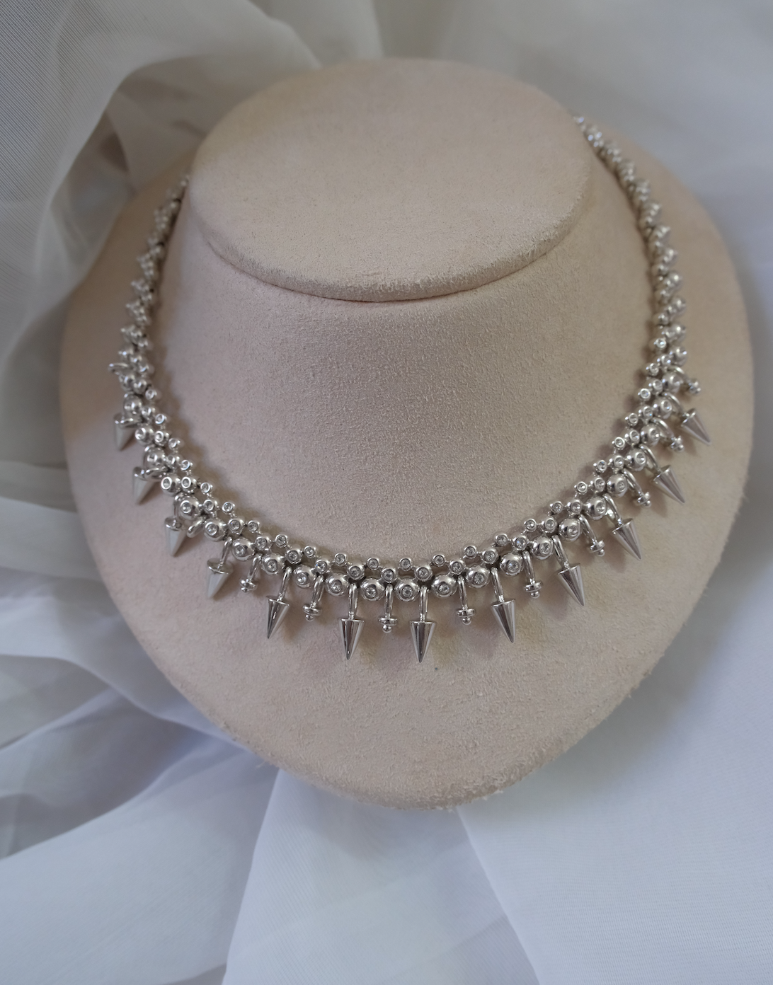 Vintage Cristalina Spike Necklace