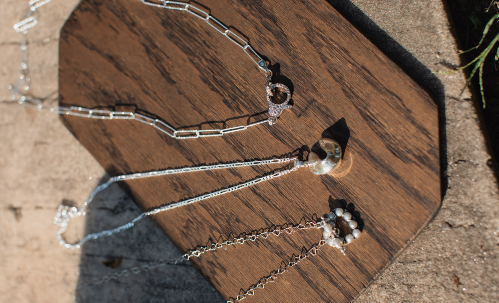 Miriam Sterling Diamond Clasp Necklace