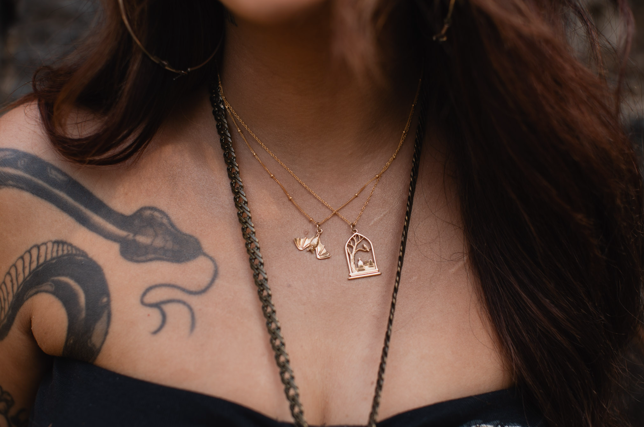 Vlad Bat Necklace