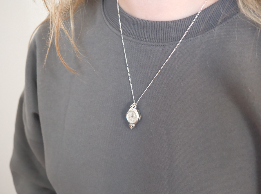 Timewell - Vintage Diamond Watch Necklace - Stone Cooper