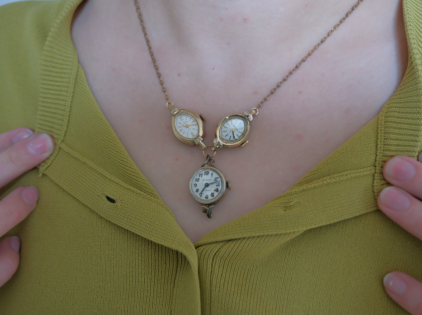 Through the Hours - Vintage Watch Necklace - Stone Cooper