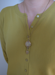 Memory in Motion- Antique Watch Locket Necklace - Stone Cooper