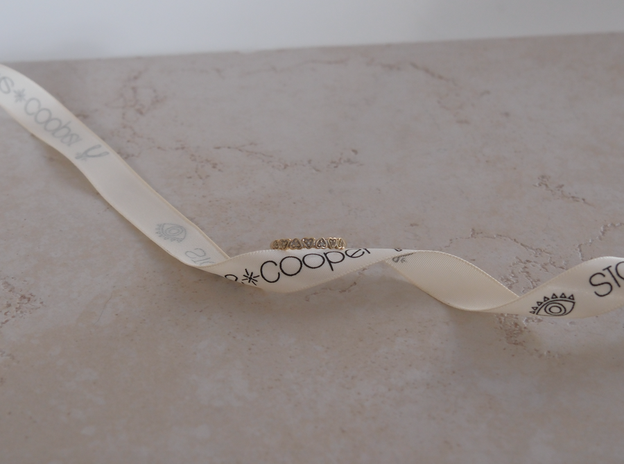 10K Diamond Heart Band (7.5) - Stone Cooper