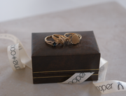 10K Vintage Sapphire Diamond Ring (6) - Stone Cooper