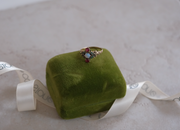 9K Victorian Opal, Garnet, Emerald Ring (7.5) - Stone Cooper