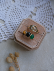 10K Gold Vintage Scarab Ring (6) - Stone Cooper