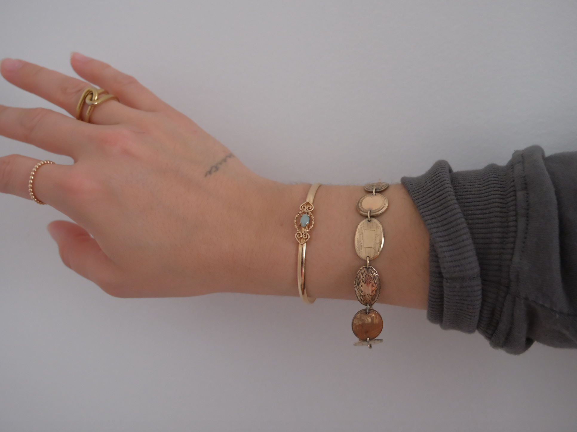 Opal Gold-Filled Cuff Bracelet - Stone Cooper