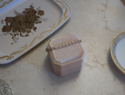 10K Vintage Rosette Diamond Tennis Bracelet