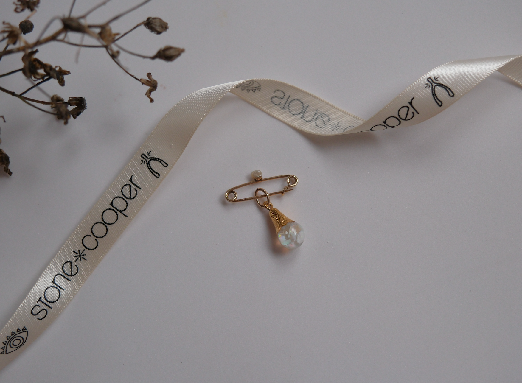 Vintage Opal-in-Oil Orb Charm (12K Gold Filled)