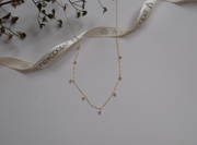 14K Pearl Cascade Drop Necklace