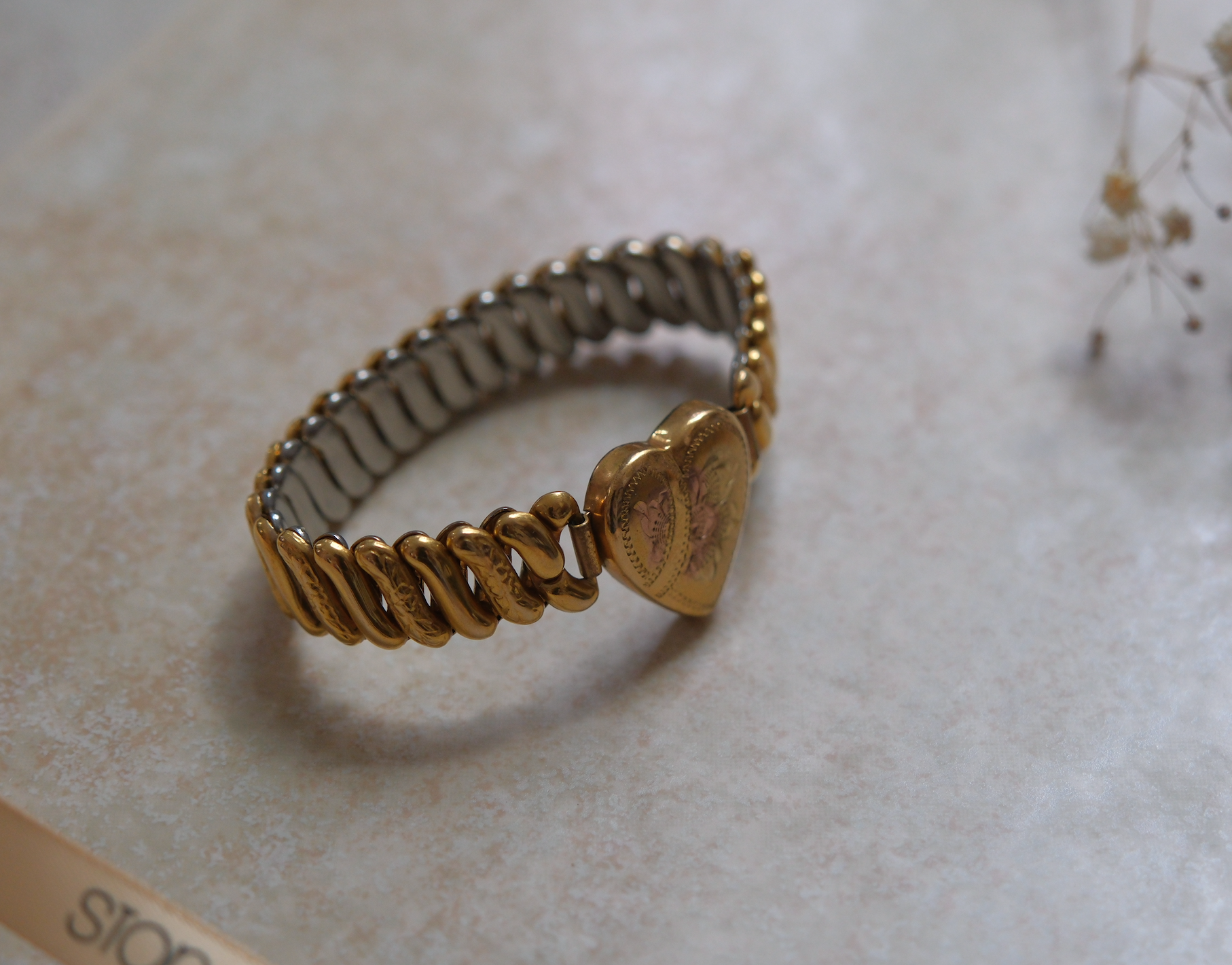 Clara Antique Sweetheart Expansion Bracelet - Stone Cooper
