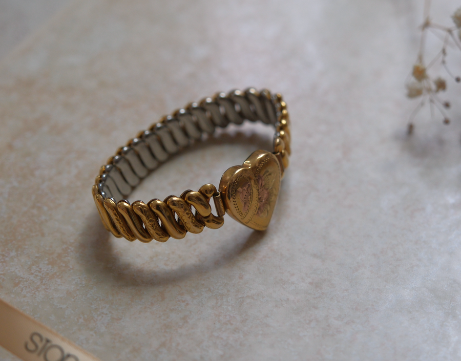 Clara Antique Sweetheart Expansion Bracelet - Stone Cooper