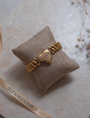 Clara Antique Sweetheart Expansion Bracelet - Stone Cooper