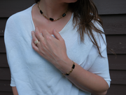 Veronica Onyx Gold-Filled Bracelet & Necklace Set