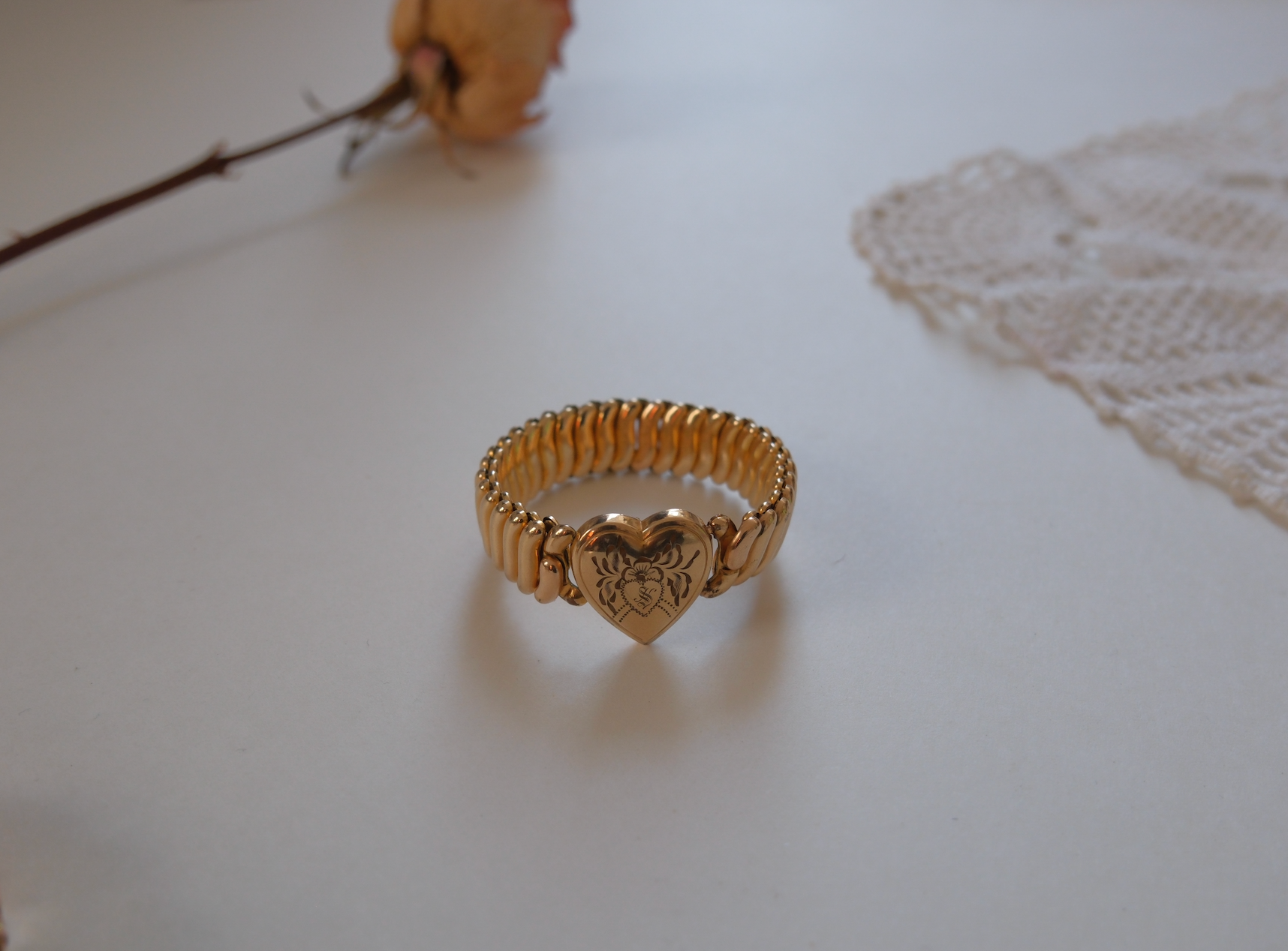 Sarah Antique Sweetheart Expansion Bracelet