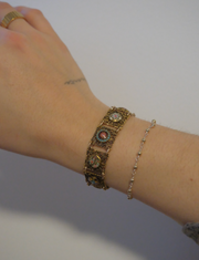 Everyday Mixed Metal Bead-Chain Bracelet