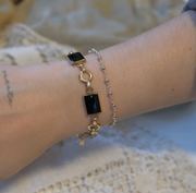 Everyday Mixed Metal Bead-Chain Bracelet