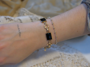 Veronica Onyx Gold-Filled Bracelet