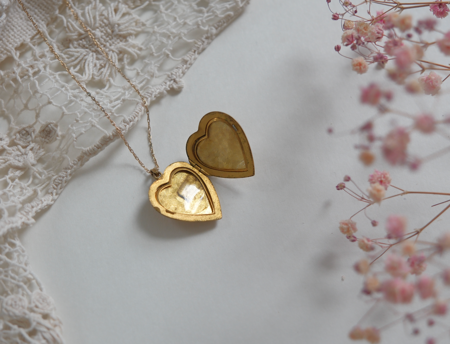 Whitney Antique Engraved Heart Locket