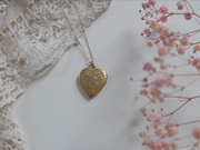 Whitney Antique Engraved Heart Locket