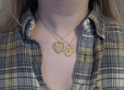 Vintage Gold-Fill Friendship Heart Necklace Set