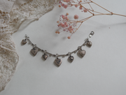 Victorian Puffy Hearts 'Forget Me Not' Sterling Bracelet
