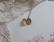 Elka Enameled Sterling Antique Locket