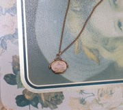 Victorian Engraved Oval Fob Locket - Stone Cooper