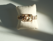 Antique Purple Flower Sweetheart Expansion Bracelet - Stone Cooper