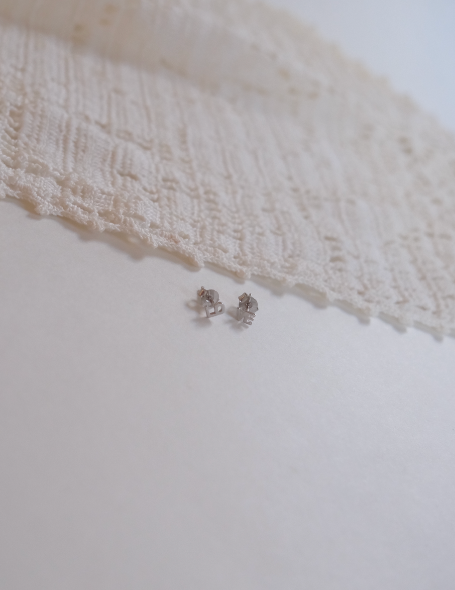 LOVE Sterling Studs - Stone Cooper